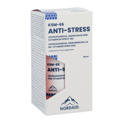 NORDAID KSM-66  ANTI-STRESS SPRAY GEL kompleksas, 50 ml.