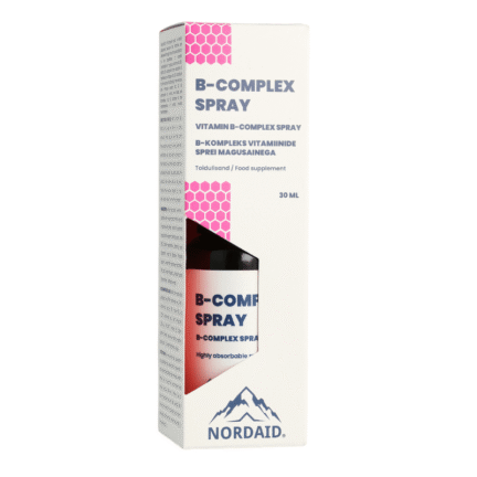NORDAID B-COMPLEX SPRAY vitaminų B kompleksas, 30 ml.