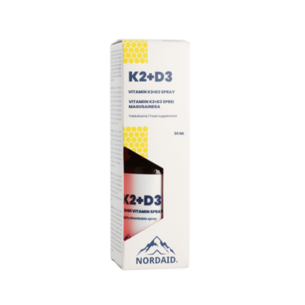 NORDAID K2 + D3 SPRAY vitaminai K + D, 30 ml.