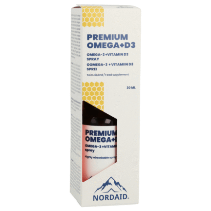 NORDAID OMEGA + D3 SPRAY omega + vitaminas D, 30 ml.