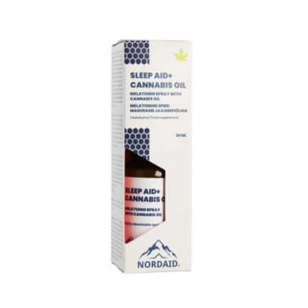NORDAID SLEEP AID + CANNABIS OIL maisto papildas, 30 ml.