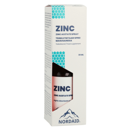 NORDAID ZINC ACETATE cinkas, 30-ml.