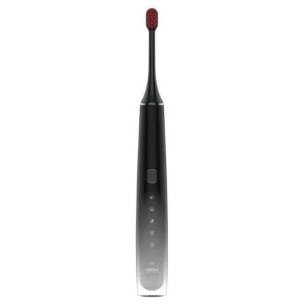 OSOM Oral Care Sonic Toothbrush Black OSOMORALT40BL dantų šepetėlis su veido valymo/masažavimo antgaliu